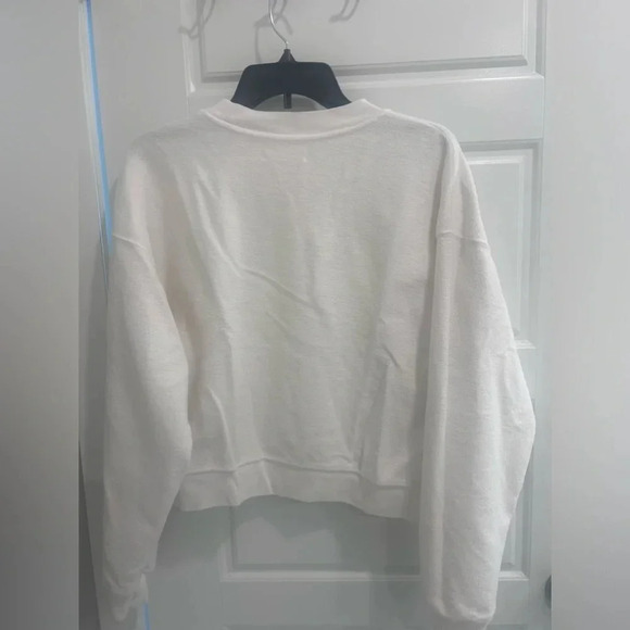 Anine Bing Reed Sweatshirt Ivory White - Picture 3 of 7